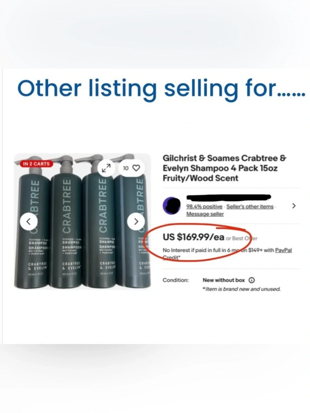 CRABTREE & EVELYN CLEANSE + CLARIFY SHAMPOO 15 oz | Set of 4 | Pump Bottles - Picture 4 of 7